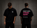 PSLA Heavy Days Strong Heart. Oversized Tee