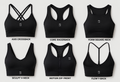 PSLA Black Sports Bra Collection